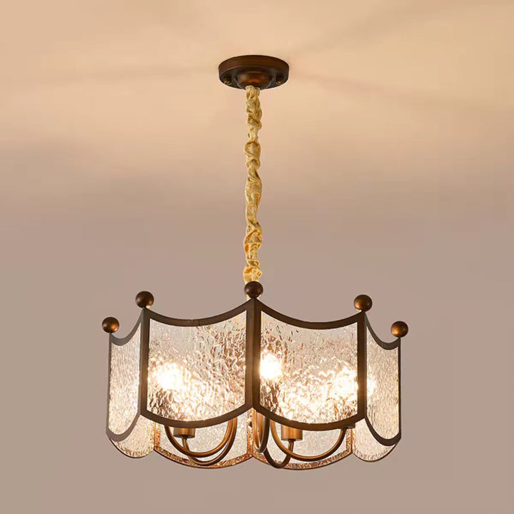 Vintage Glass Chandelier