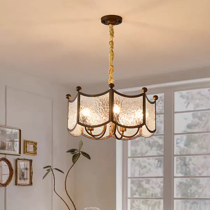 Vintage Glass Chandelier