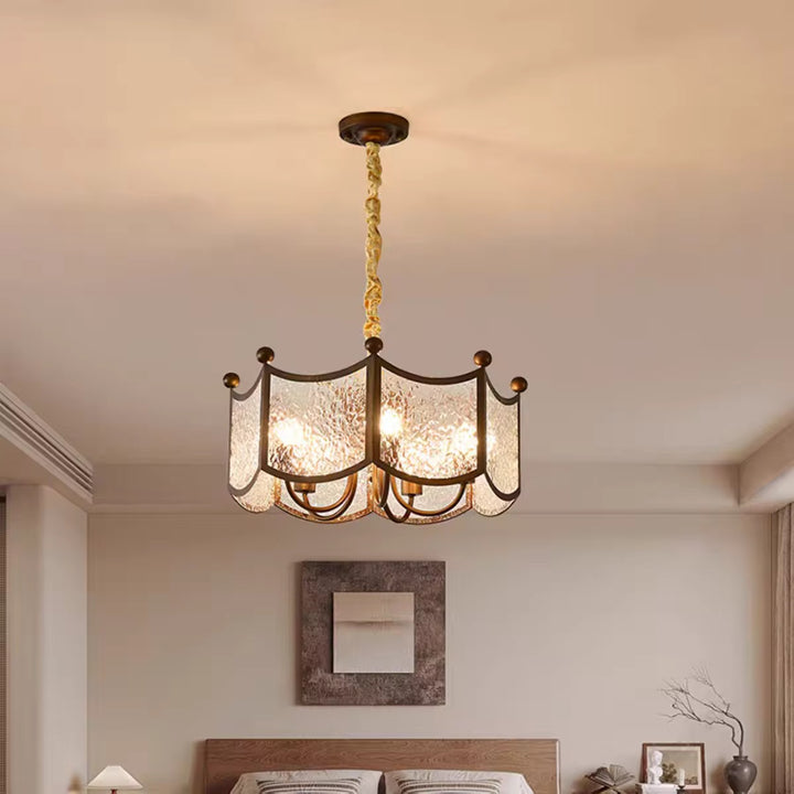 Vintage Glass Chandelier