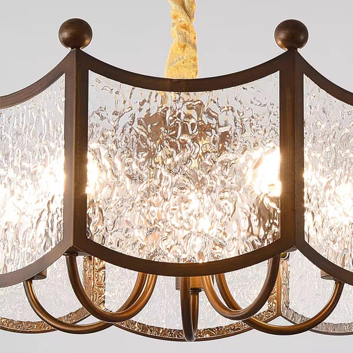 Vintage Glass Chandelier