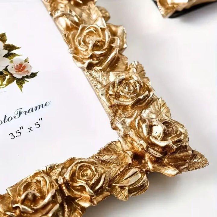 Antique Gold Ornate Photo Frame set of 3