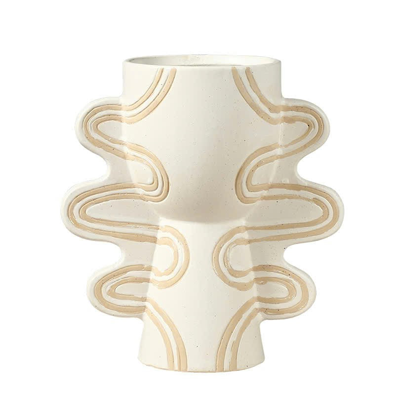 Modern Artistic Ceramic Vase Trio