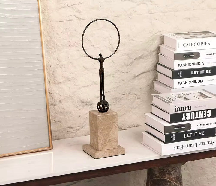 Abstract Circle Balance Sculpture