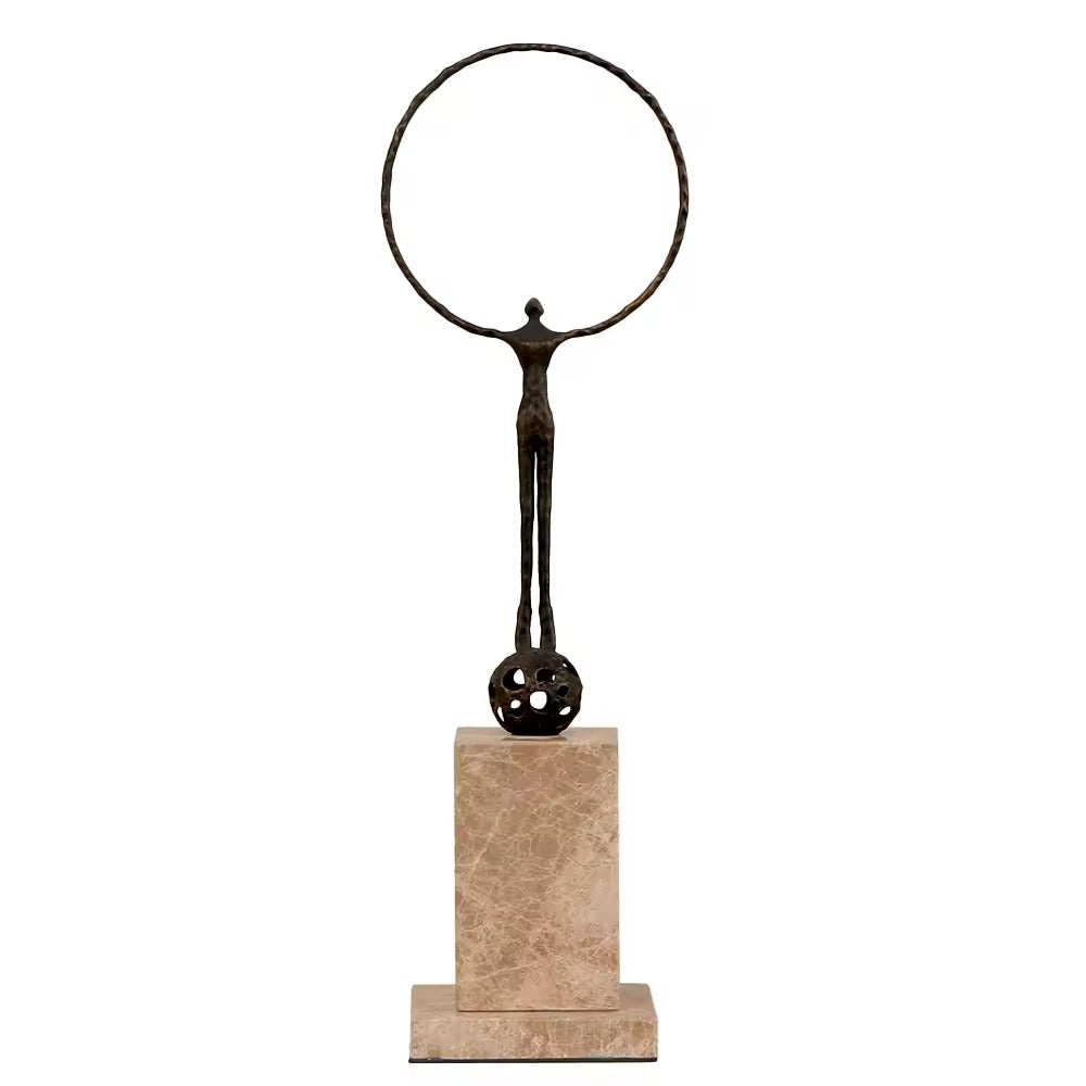 Abstract Circle Balance Sculpture