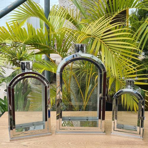 Rose Gold Lantern Decor Set (3 pcs)