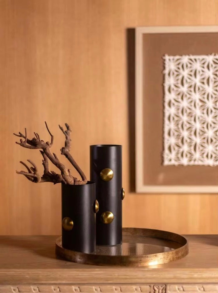 Black Modern Decorative Vase set of 2