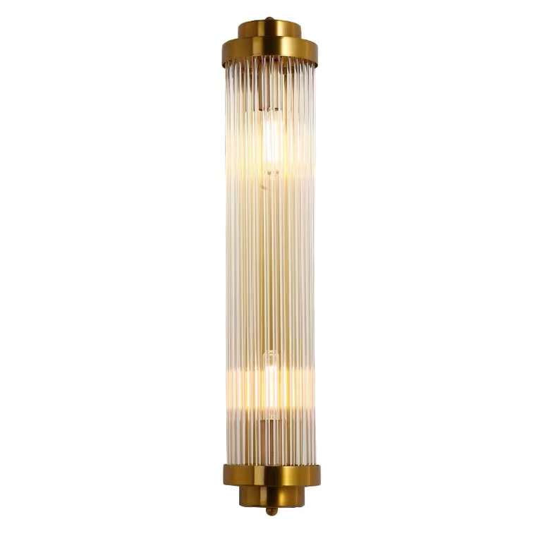 Modern Gold Wall Sconce with Glass Filament Design