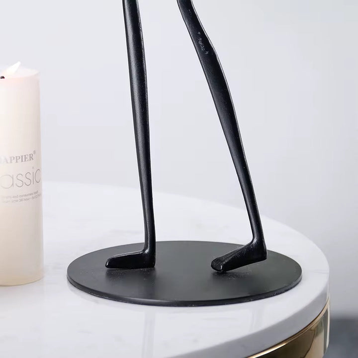 Abstract Gold Sphere Carrier Sculpture