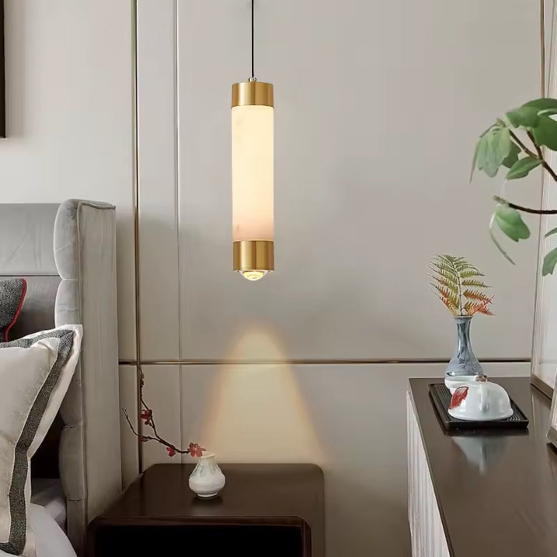Cylinder Marble Pendant Light