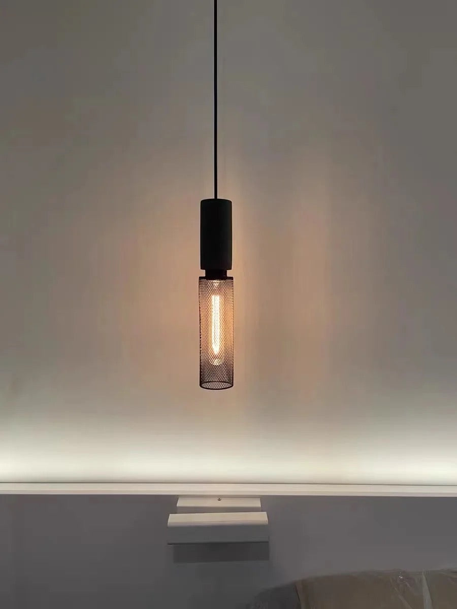 Industrial Concrete and Metal Pendant Light
