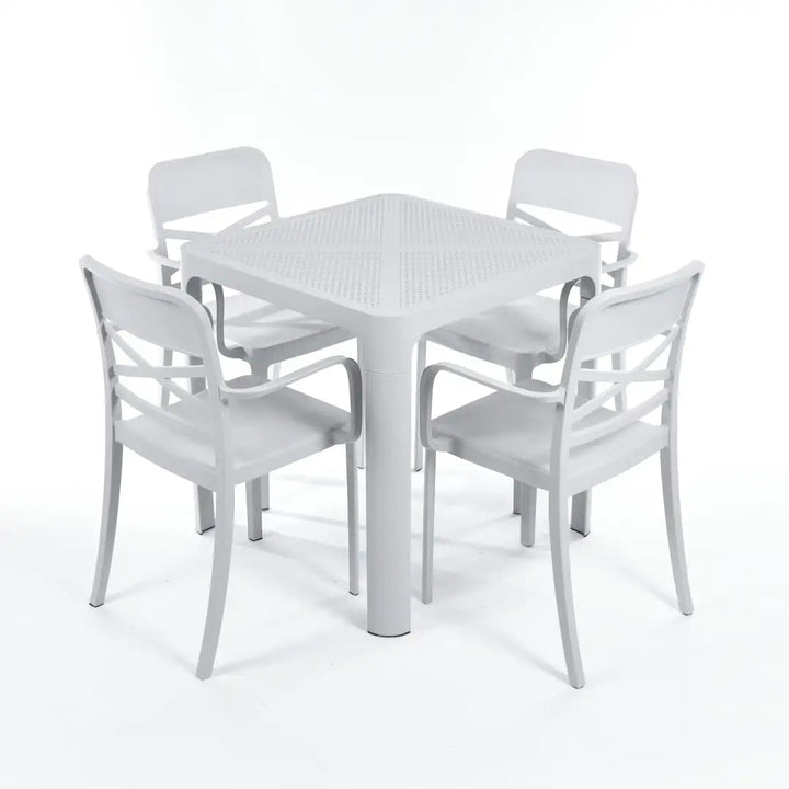 4 Flexi Armchairs + 1 Dot Standard Table