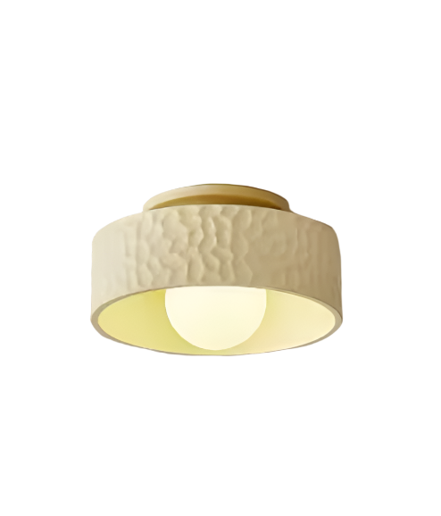 Modern Flush Mount Ceiling Light with Textured Design