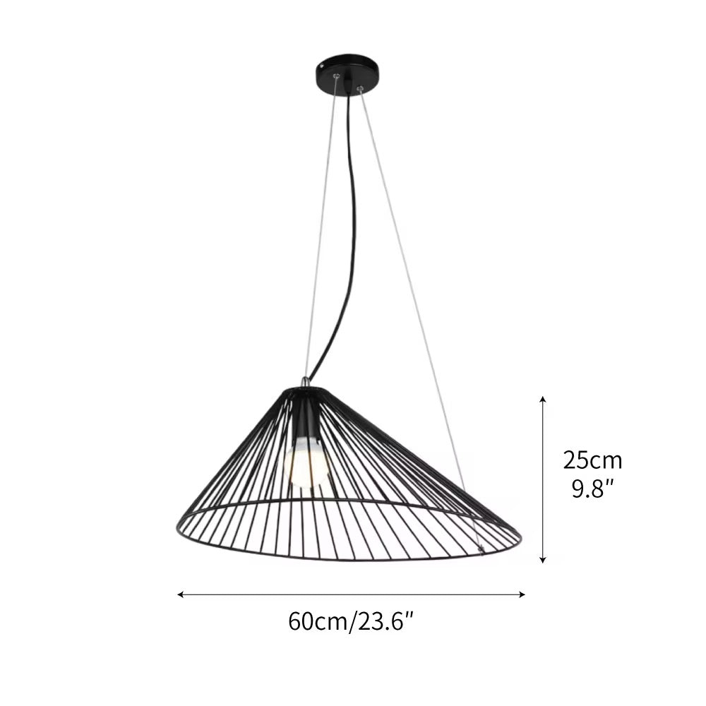 Modern Black Or brass Wireframe Pendant Light