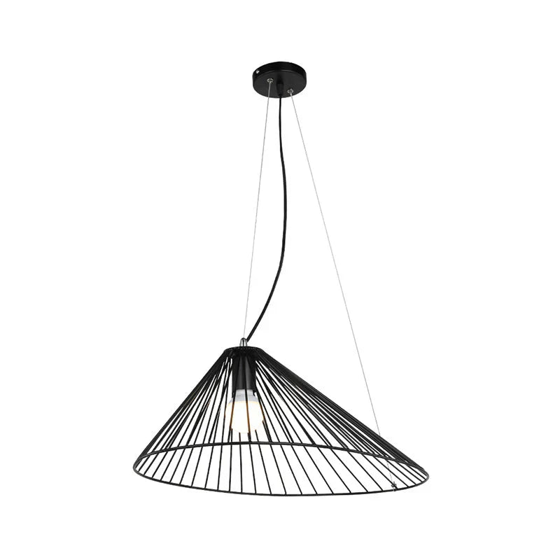 Modern Black Or brass Wireframe Pendant Light