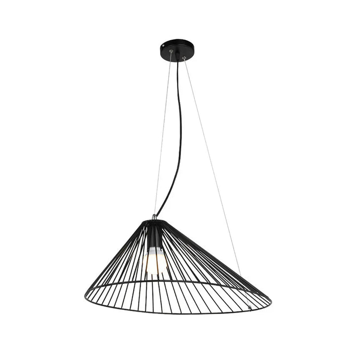 Modern Black Or brass Wireframe Pendant Light