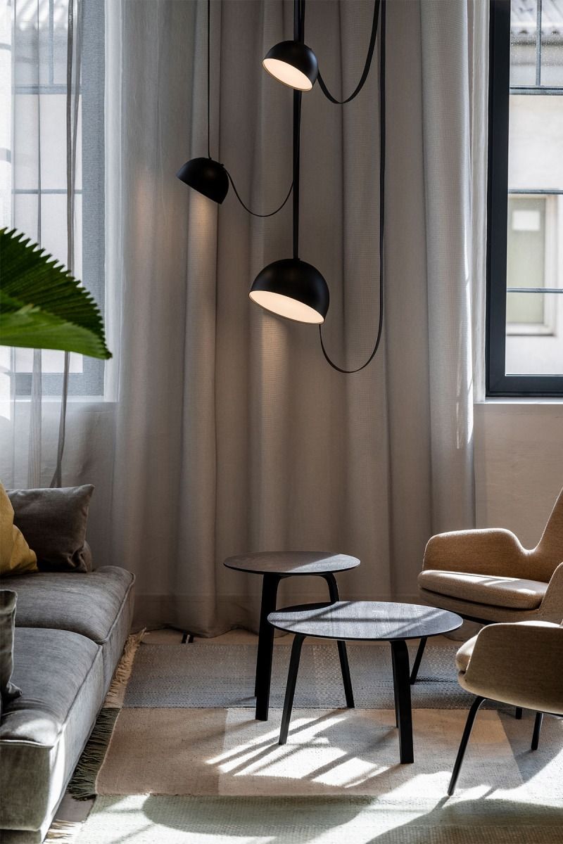 Modern Black Multi Pendant Hanging Light