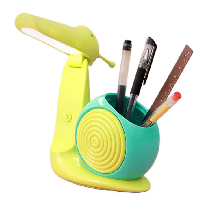 Snail LED rechargeable Table Lamp with Pen Holder