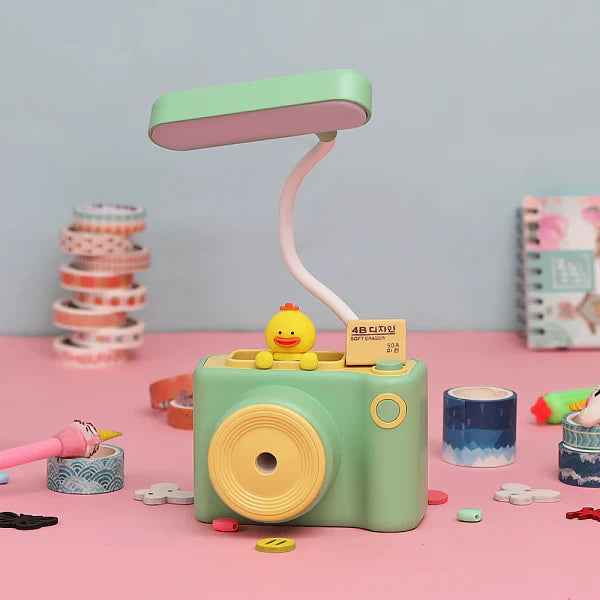 Camera-Themed LED Kids Table Lamp