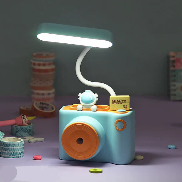 Camera-Themed LED Kids Table Lamp