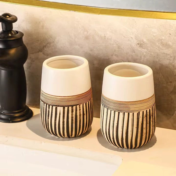 Luxury Bathroom Ceramic Accessory Set