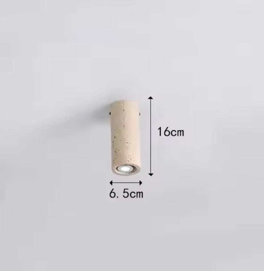 Stone-Textured Ceiling Spotlight