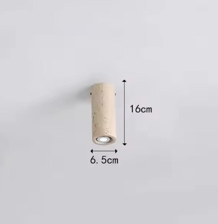Stone-Textured Ceiling Spotlight