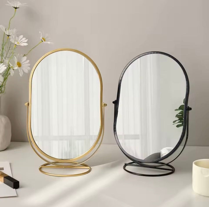Minimal Oval Vanity Mirror