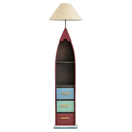 Boat-Shaped Floor Lamp with Storage
