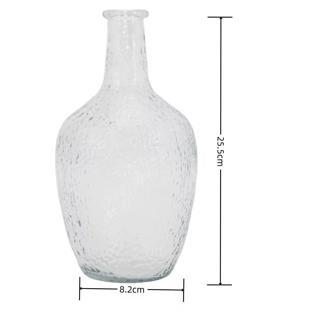Textured Glass Vase Set