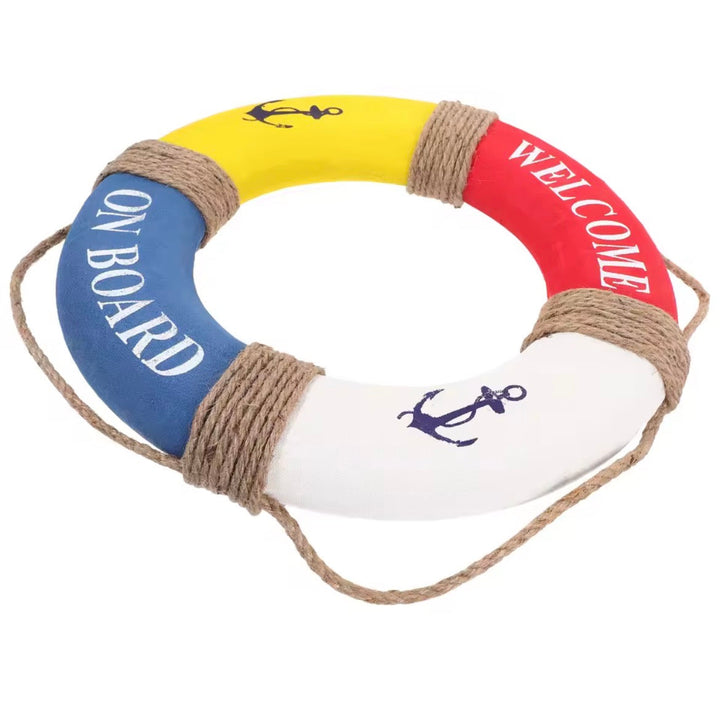 Nautical Welcome Lifebuoy Wall Decor