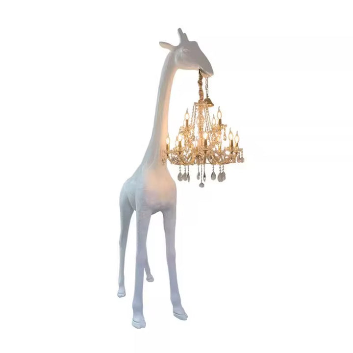 Giraffe Chandelier Sculpture Floor Lamp