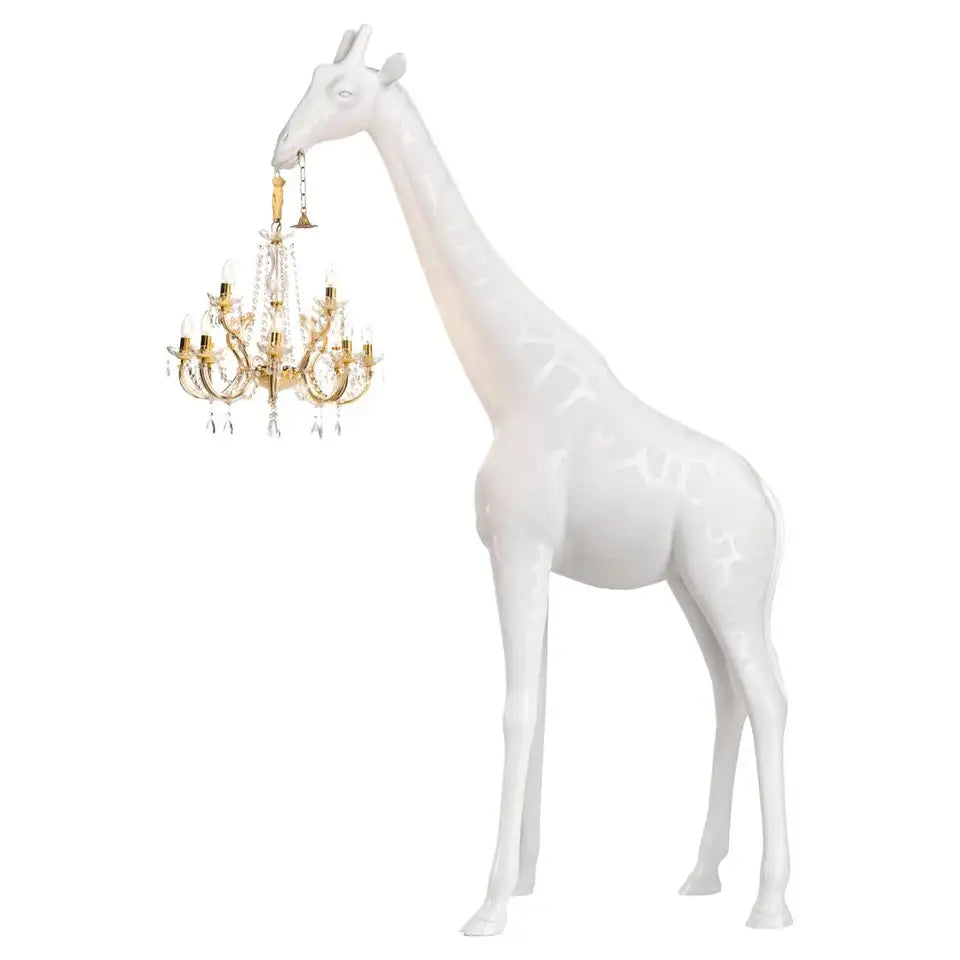 Giraffe Chandelier Sculpture Floor Lamp