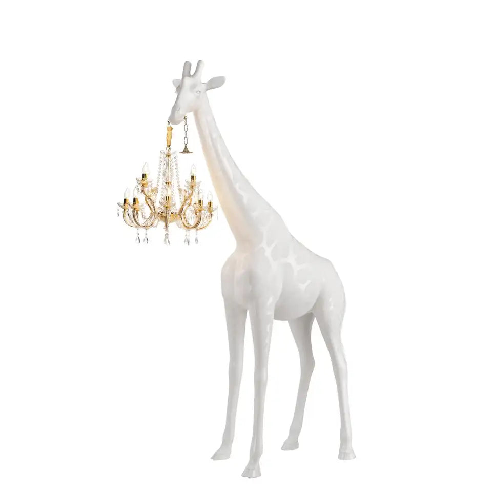 Giraffe Chandelier Sculpture Floor Lamp