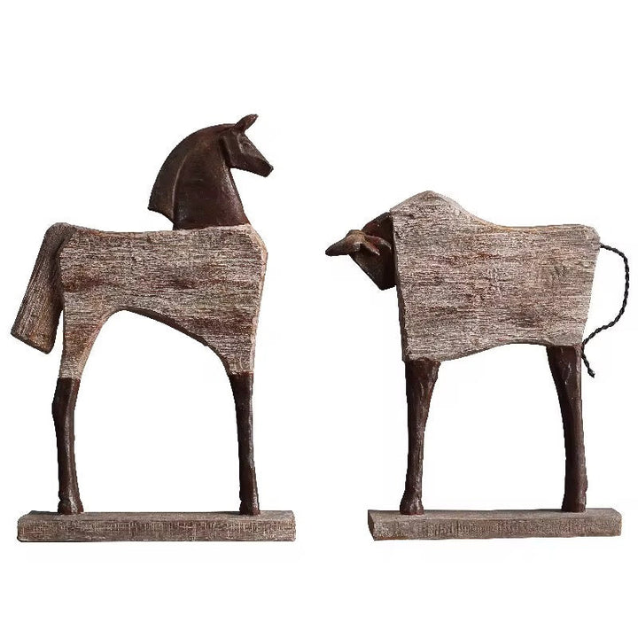 Abstract Horse Sculpture Set