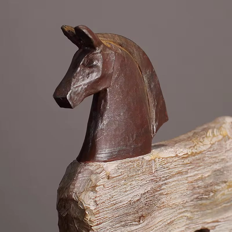 Abstract Horse Sculpture Set