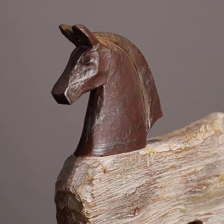 Abstract Horse Sculpture Set