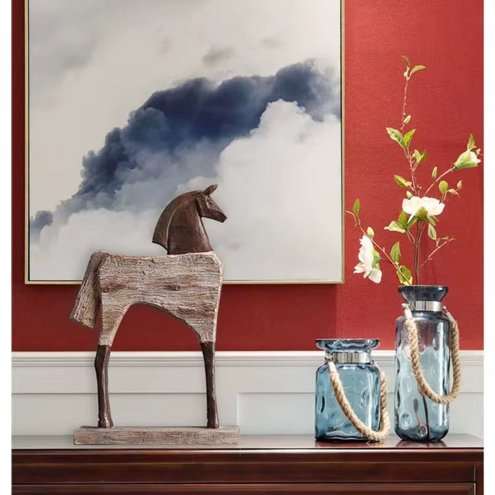 Abstract Horse Sculpture Set