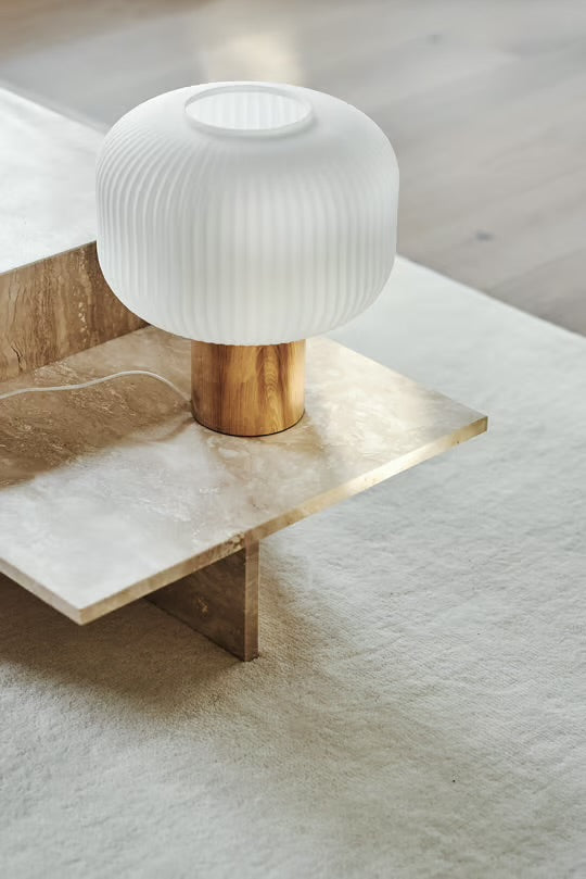 Scandinavian Ribbed Table Lamp