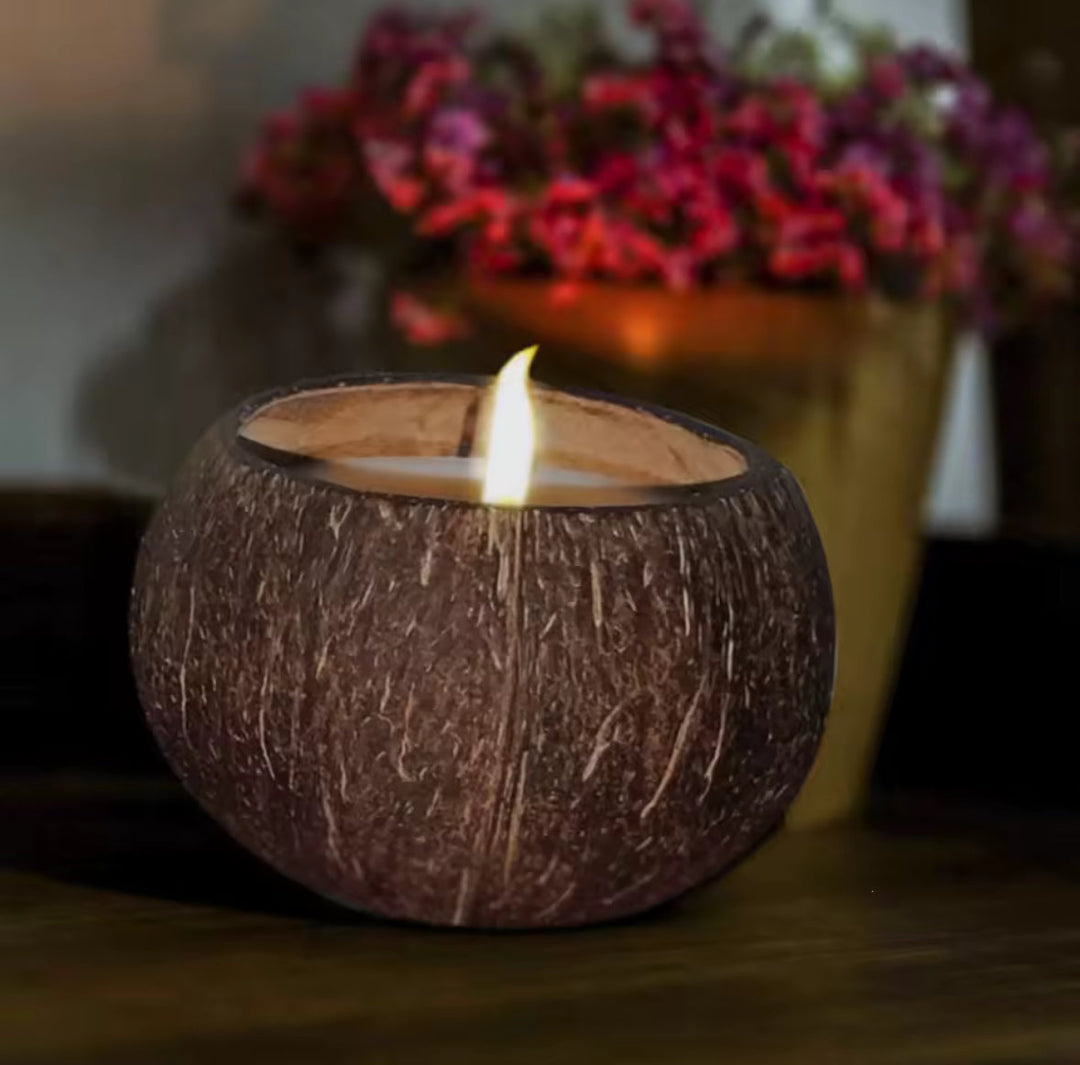 Coconut Shell Candle