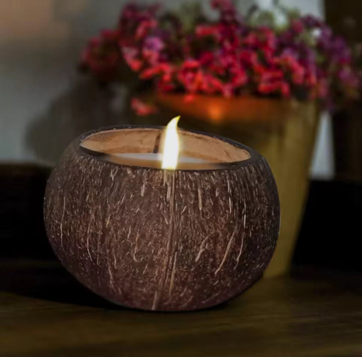 Coconut Shell Candle