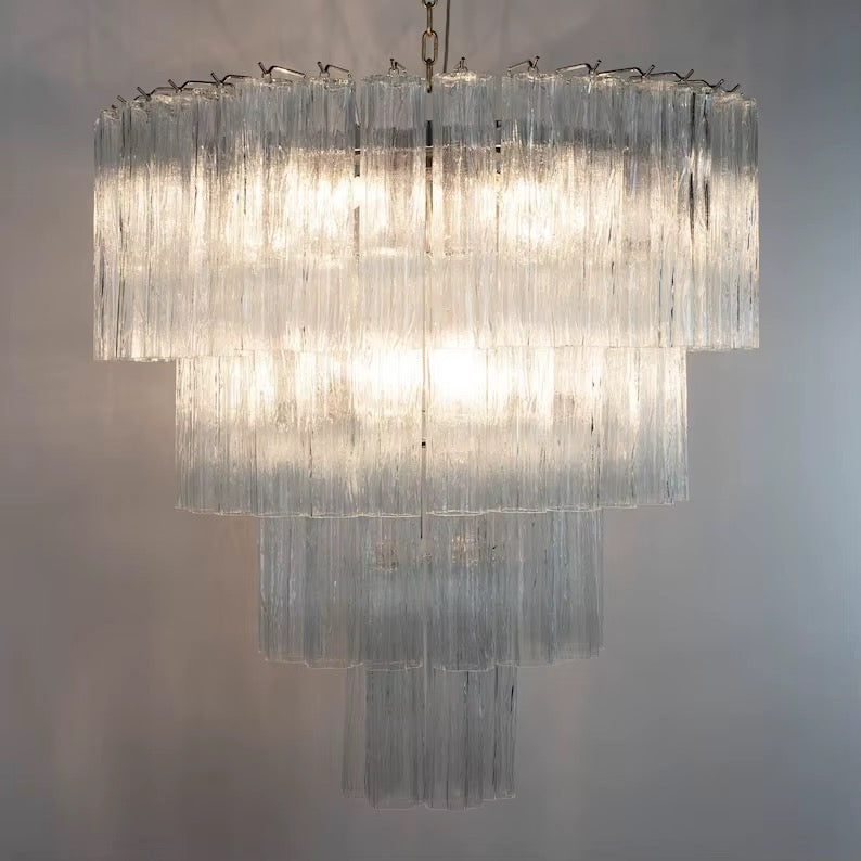 Luxury Clear Crystal Tiered Chandelier
