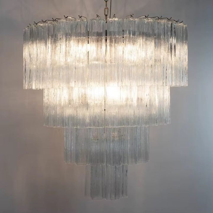Luxury Clear Crystal Tiered Chandelier
