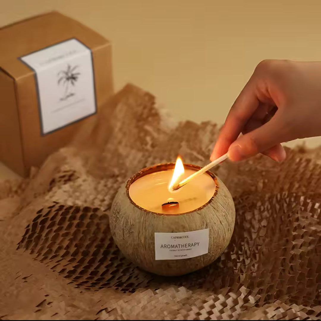 Coconut Shell Candle