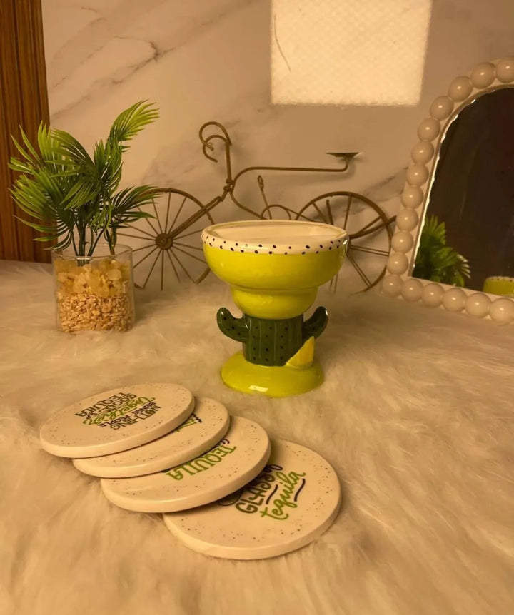 Cactus Margarita Coaster Set