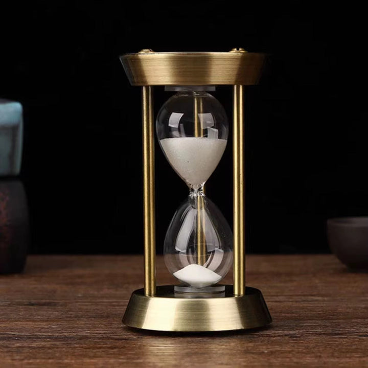 Vintage Brass Hourglass Timer