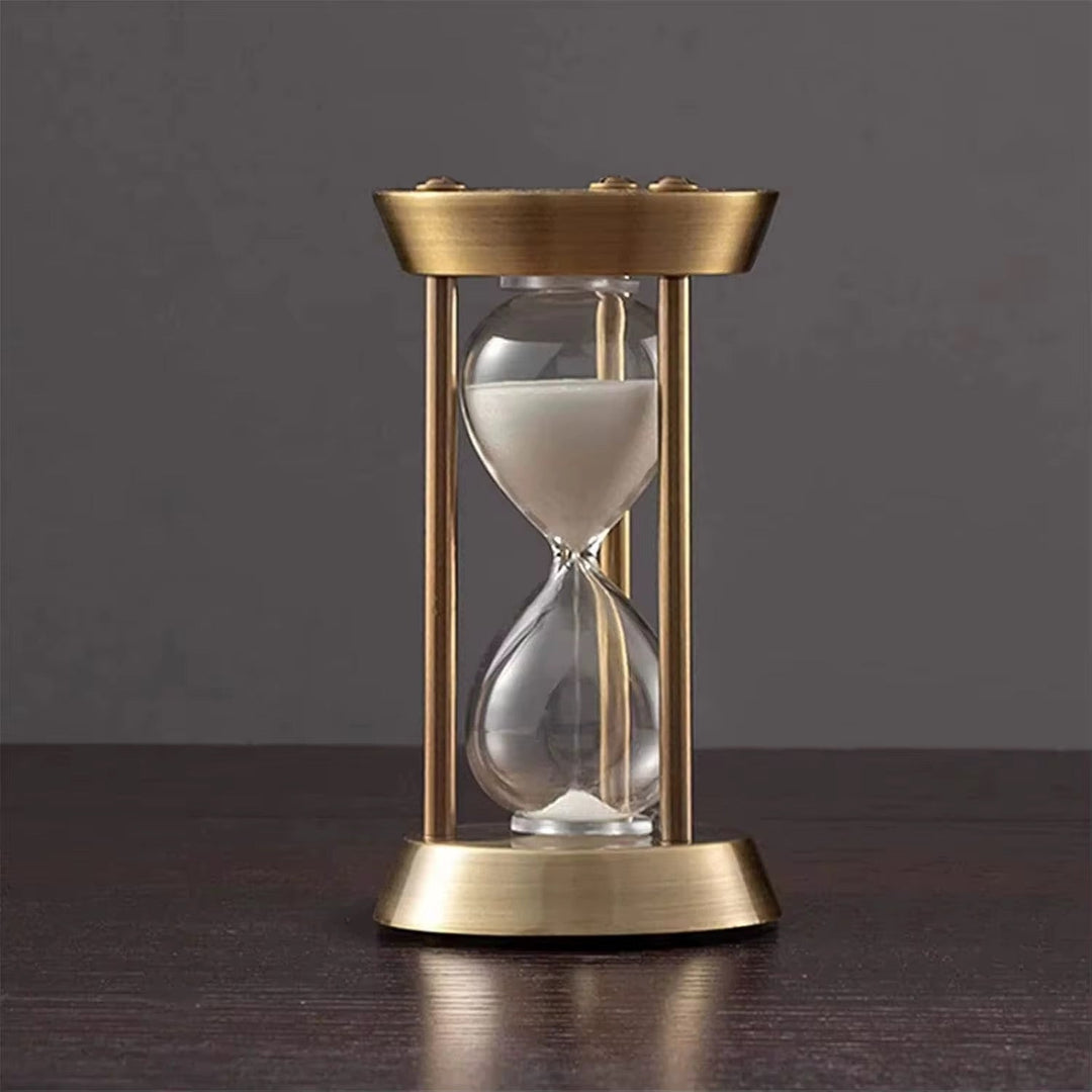 Vintage Brass Hourglass Timer