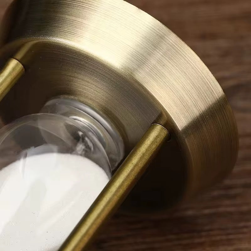 Vintage Brass Hourglass Timer