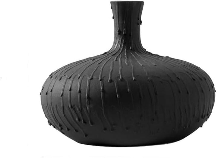 Minimalist Ceramic Vase Set of 2 “ Black & White