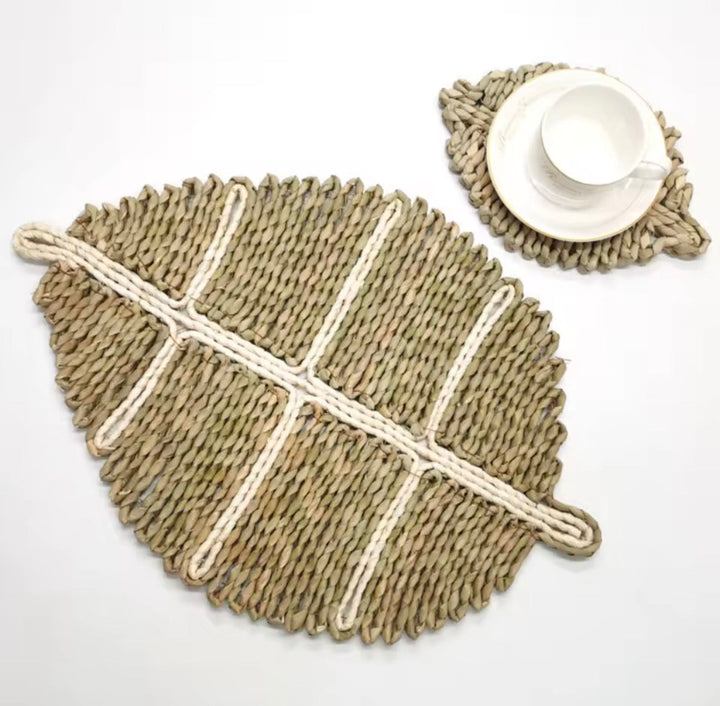 Handwoven Leaf Wall Decor