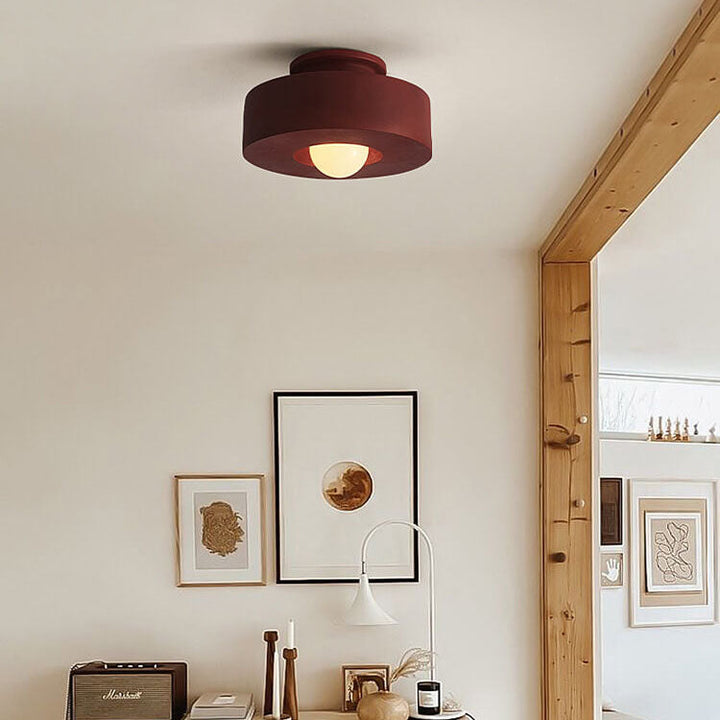 Modern Red Ceiling Light